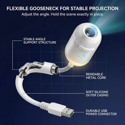 PKNEW® NEXT-GEN SMART PROJECTION HD Smart Dynamic 5D Holographic Night Light Projector🌌